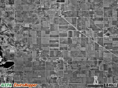 Mapleton township, Minnesota satellite photo by USGS