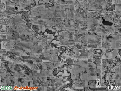 Shelby township, Minnesota satellite photo by USGS