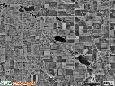 Odin township, Minnesota satellite photo by USGS