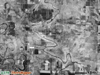 Dudley Lake township, Arkansas satellite photo by USGS