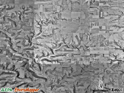 Hart township, Minnesota satellite photo by USGS