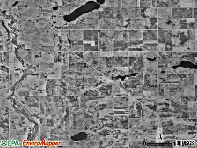 Christiania township, Minnesota satellite photo by USGS