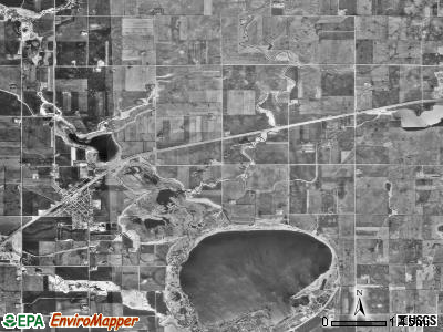 Weimer township, Minnesota satellite photo by USGS