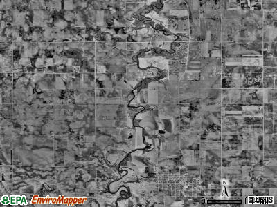 Winnebago City township, Minnesota satellite photo by USGS