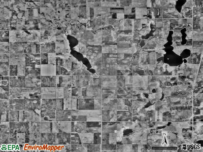 Carrolton township, Minnesota satellite photo by USGS