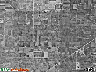 Hersey township, Minnesota satellite photo by USGS