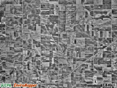 Dexter township, Minnesota satellite photo by USGS