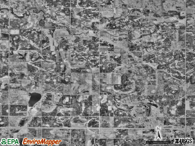 Fraser township, Minnesota satellite photo by USGS