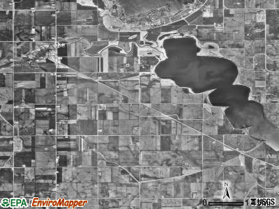 West Heron Lake township, Minnesota satellite photo by USGS