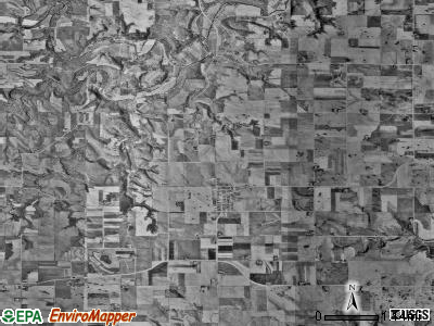 Fillmore township, Minnesota satellite photo by USGS