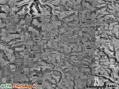 Norway township, Minnesota satellite photo by USGS
