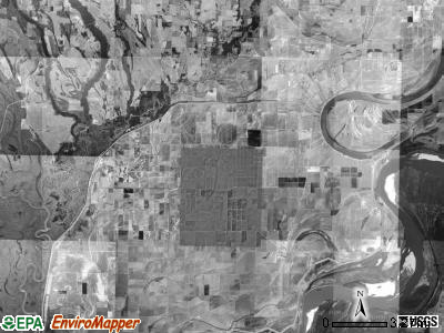 Tappan township, Arkansas satellite photo by USGS