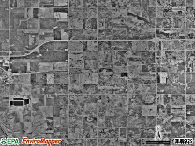 Wisconsin township, Minnesota satellite photo by USGS