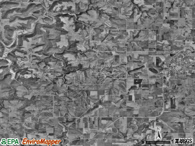 Caledonia township, Minnesota satellite photo by USGS