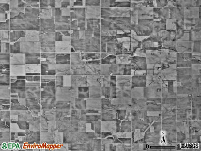 Bennington township, Minnesota satellite photo by USGS