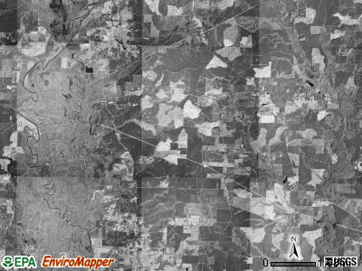 Dekalb township, Arkansas satellite photo by USGS
