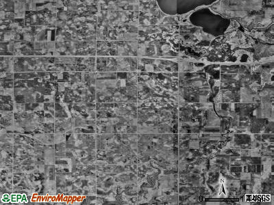 Brush Creek township, Minnesota satellite photo by USGS