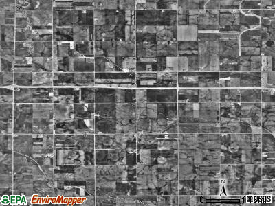 Ewington township, Minnesota satellite photo by USGS