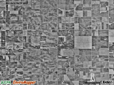 Clayton township, Minnesota satellite photo by USGS