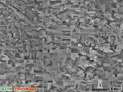 Amherst township, Minnesota satellite photo by USGS