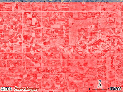 Jo Daviess township, Minnesota satellite photo by USGS