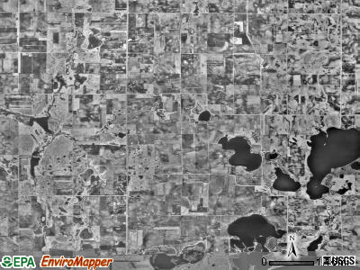 Minneota township, Minnesota satellite photo by USGS