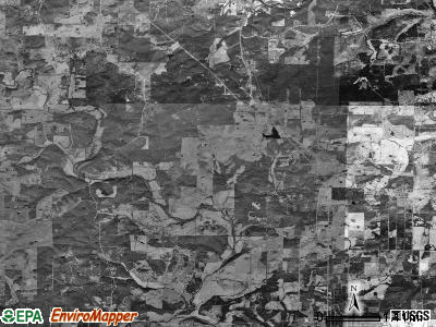 Strawberry township, Arkansas satellite photo by USGS