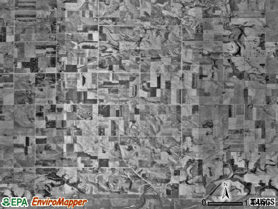 Bristol township, Minnesota satellite photo by USGS