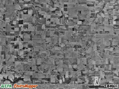 Harmony township, Minnesota satellite photo by USGS