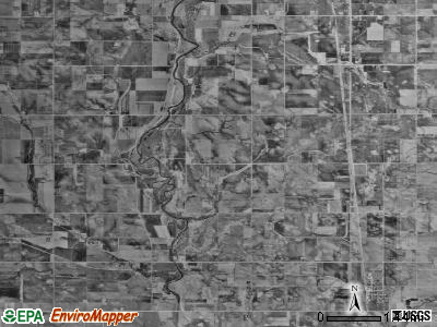 Lyle township, Minnesota satellite photo by USGS