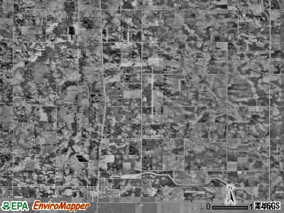 Elmore township, Minnesota satellite photo by USGS