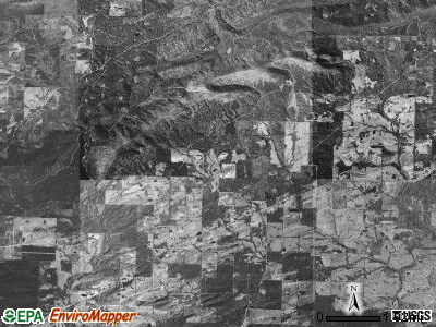 Caney township, Arkansas satellite photo by USGS