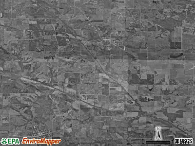 Wyaconda township, Missouri satellite photo by USGS