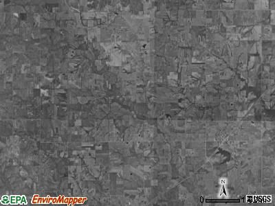 Greensburg township, Missouri satellite photo by USGS