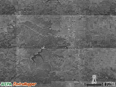 Benton township, Missouri satellite photo by USGS