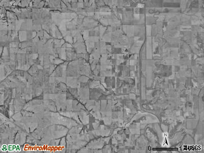 Hickory township, Missouri satellite photo by USGS