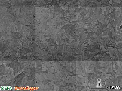 Walnut township, Missouri satellite photo by USGS