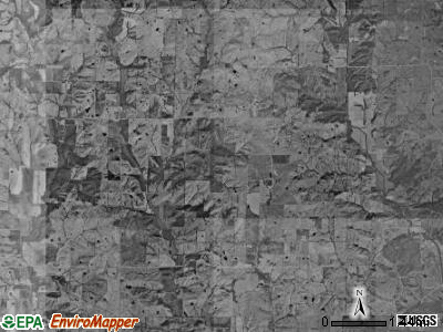 Morris township, Missouri satellite photo by USGS