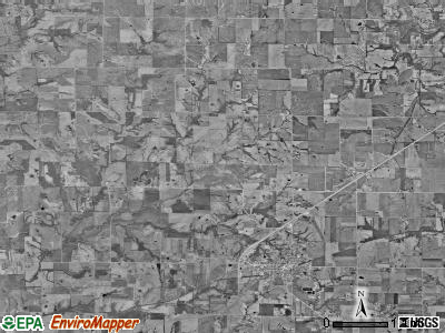 Jamesport township, Missouri satellite photo by USGS
