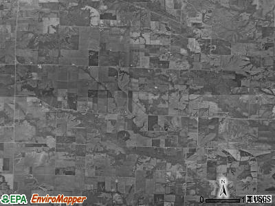 Bourbon township, Missouri satellite photo by USGS
