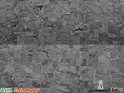 La Plata township, Missouri satellite photo by USGS