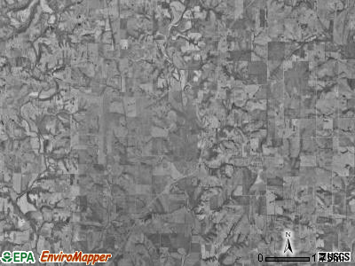 Rochester township, Missouri satellite photo by USGS