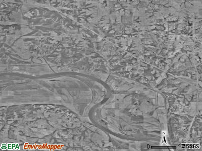 Lincoln township, Missouri satellite photo by USGS