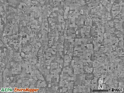 Locust Creek township, Missouri satellite photo by USGS