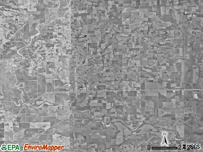 Chillicothe township, Missouri satellite photo by USGS
