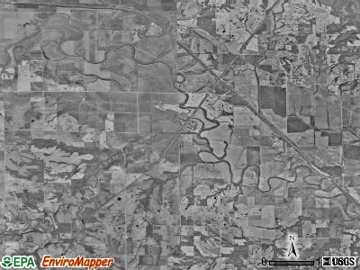 Harrison township, Missouri satellite photo by USGS