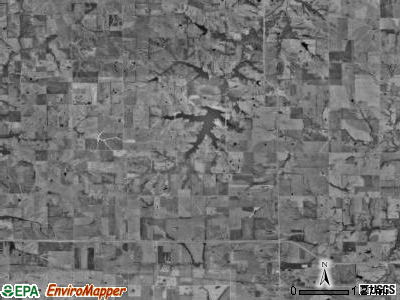Colfax township, Missouri satellite photo by USGS