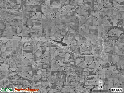 Hamilton township, Missouri satellite photo by USGS