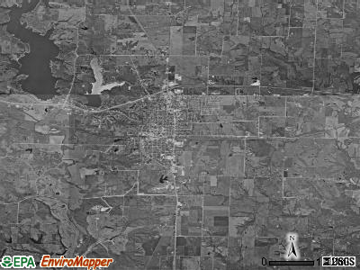 Hudson township, Missouri satellite photo by USGS