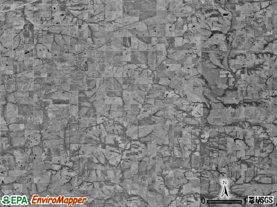 Lafayette township, Missouri satellite photo by USGS